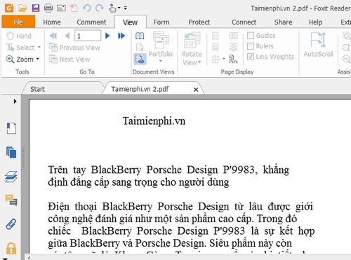 cach thay doi co chu file pdf bang foxit reader 6